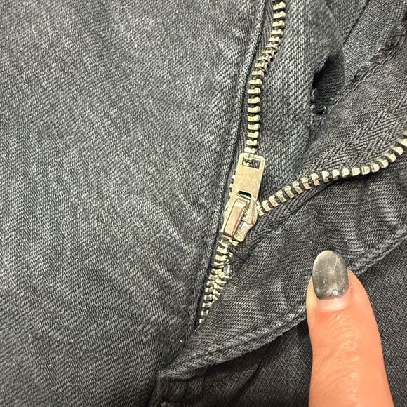 Zara The Marine Striaght Jean Black Wash Size 8 - Picture 8 of 8